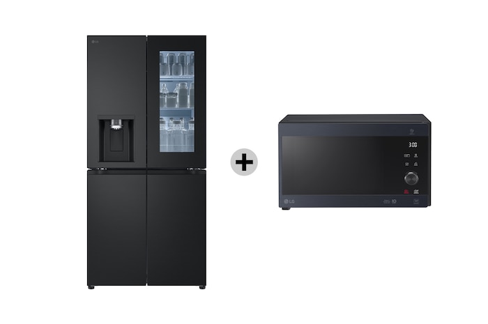 LG Offerta Kit Esclusivo: Frigorifero Multidoor Slim InstaView Classe E + Microonde NeoChef 25 litri, potenza 1000W , GMG860EPBE.MH6565